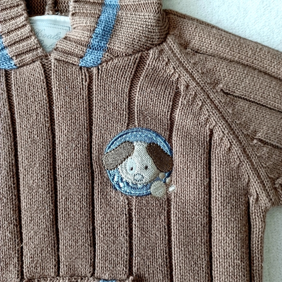 Vintage 1990s Baby Boy Knit Set of sweater and pants - Picture 4 of 9